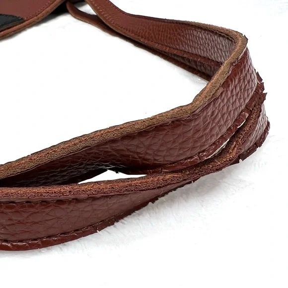 ❌SOLD❌ Vince Camuto Vegan Pebbled Faux Leather Tote Laptop Bag Brown Black - Picture 8 of 17